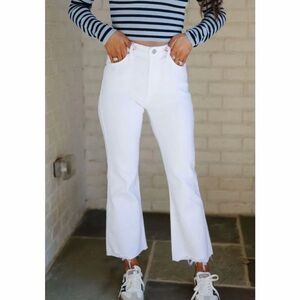 These Three Boutique Vintage Cropped Flare Jeans